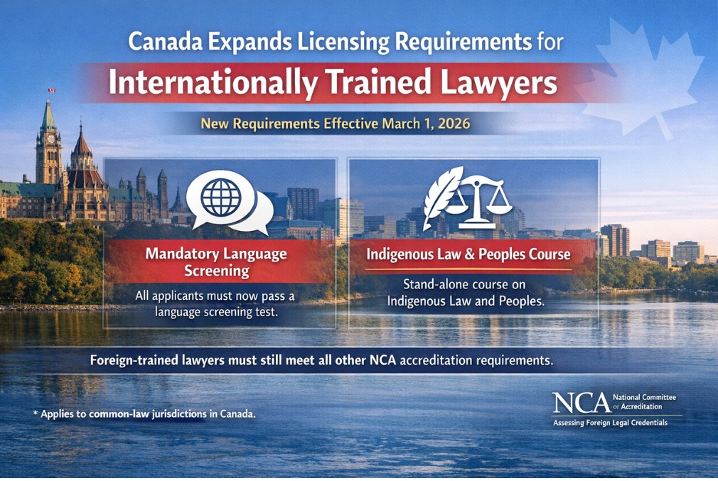 Canada Introduces New Language and Knowledge Requirements for Foreign-Trained Lawyers